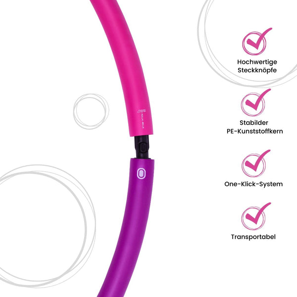 CHILDY - 0,8 kg Hula-Hoop Kinder & Erwachsene - Hulla Milla