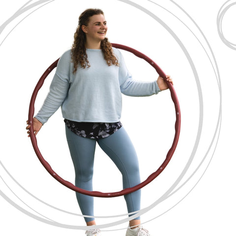 CURVY - Big Size Hula-Hoop - Dunkelrot - Hulla Milla