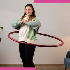 CURVY - Big Size Hula-Hoop - Dunkelrot - Hulla Milla