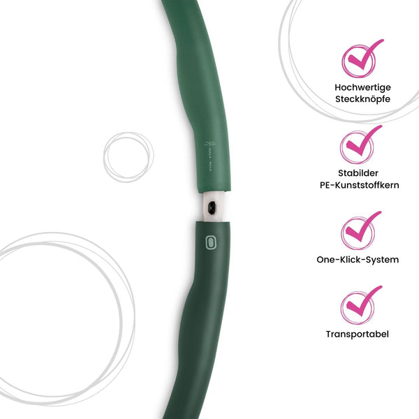 CURVY - Big Size Hula-Hoop - Grün - Hulla Milla