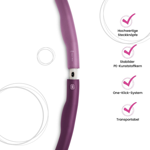 CURVY - Big Size Hula-Hoop - Lila - Hulla Milla