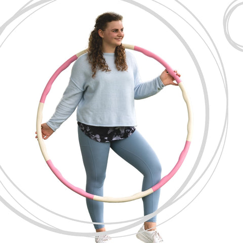 CURVY - Big Size Hula-Hoop - Rosa-Creme - Hulla Milla
