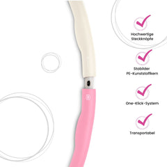 CURVY - Big Size Hula-Hoop - Rosa-Creme - Hulla Milla