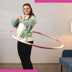 CURVY - Big Size Hula-Hoop - Rosa-Creme - Hulla Milla