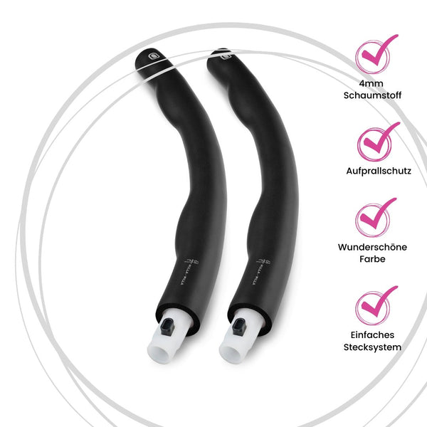 CURVY - Big Size Hula-Hoop - Schwarz - Hulla Milla