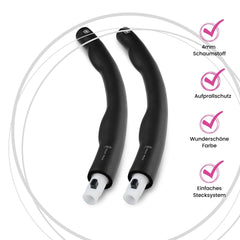 CURVY - Big Size Hula-Hoop - Schwarz - Hulla Milla