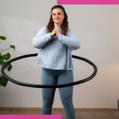 CURVY - Big Size Hula-Hoop - Schwarz - Hulla Milla