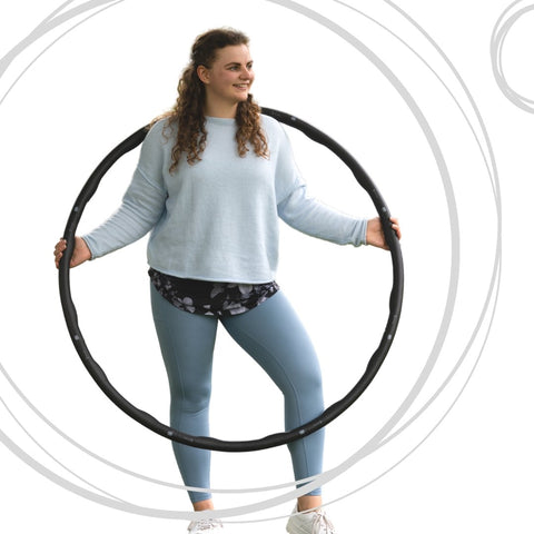 CURVY - Big Size Hula-Hoop - Schwarz - Hulla Milla