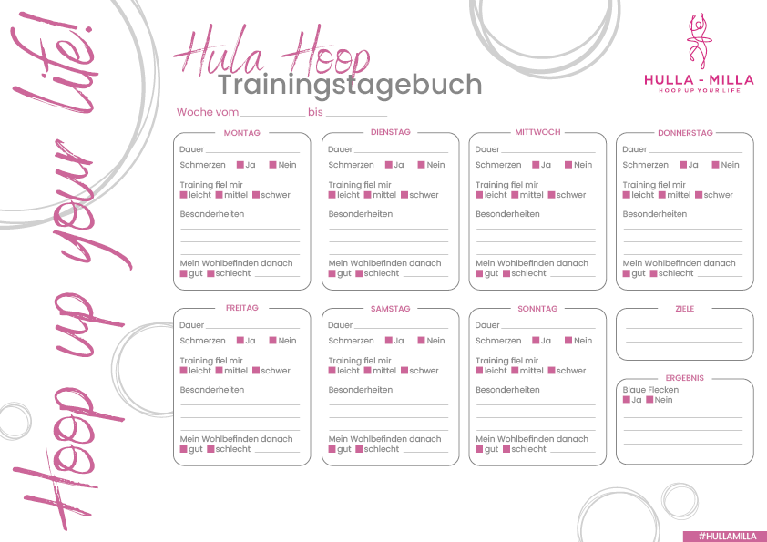 Hulla-Milla Trainingstagebuch - Hulla Milla